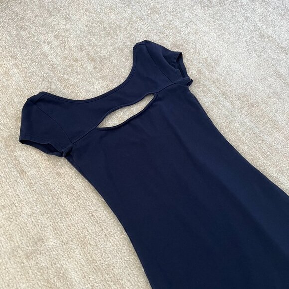 Guess Blue Cotton Cutout Bodycon Cocktail Mini Dress XS - Picture 3 of 9